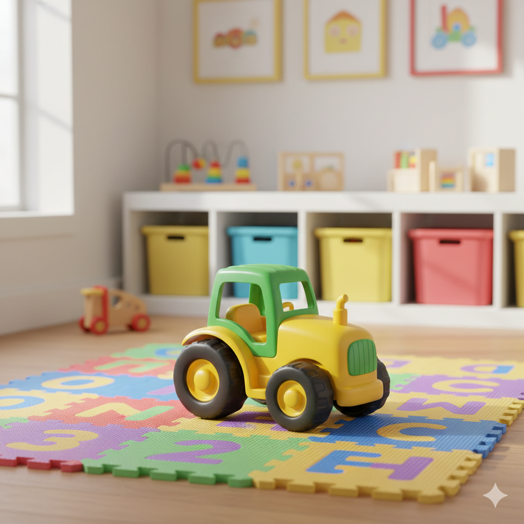 Toy Tractor – Construction Style Push Vehicle for Kids (Ages 2–5 Years)